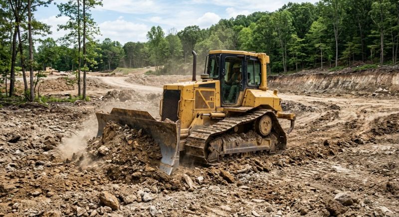 Bulldozer Clearing in Katy, TX