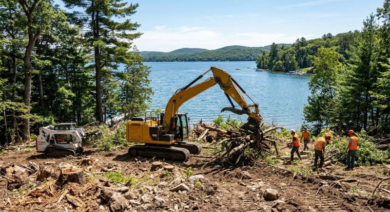 Lake Lot Clearing in Cumming, GA