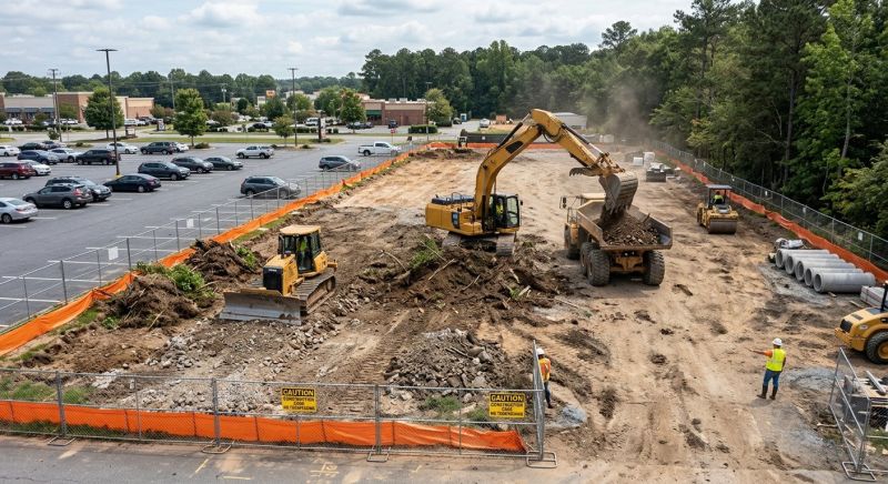 Parking Lot Land Clearing in Marietta, GA