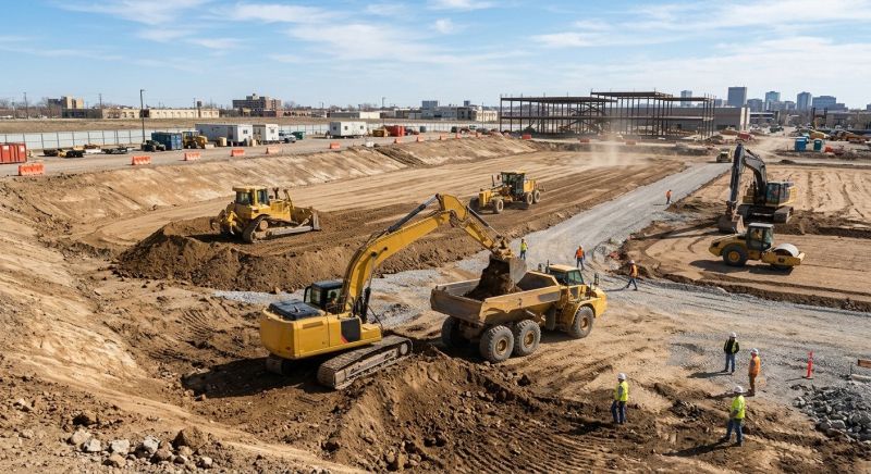 Parking Lot Site Preparation in Katy, TX